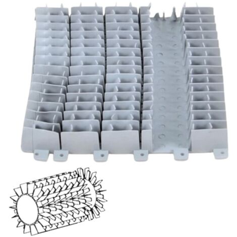 Spazzola corta PVC comb. grigia robot Dolphin