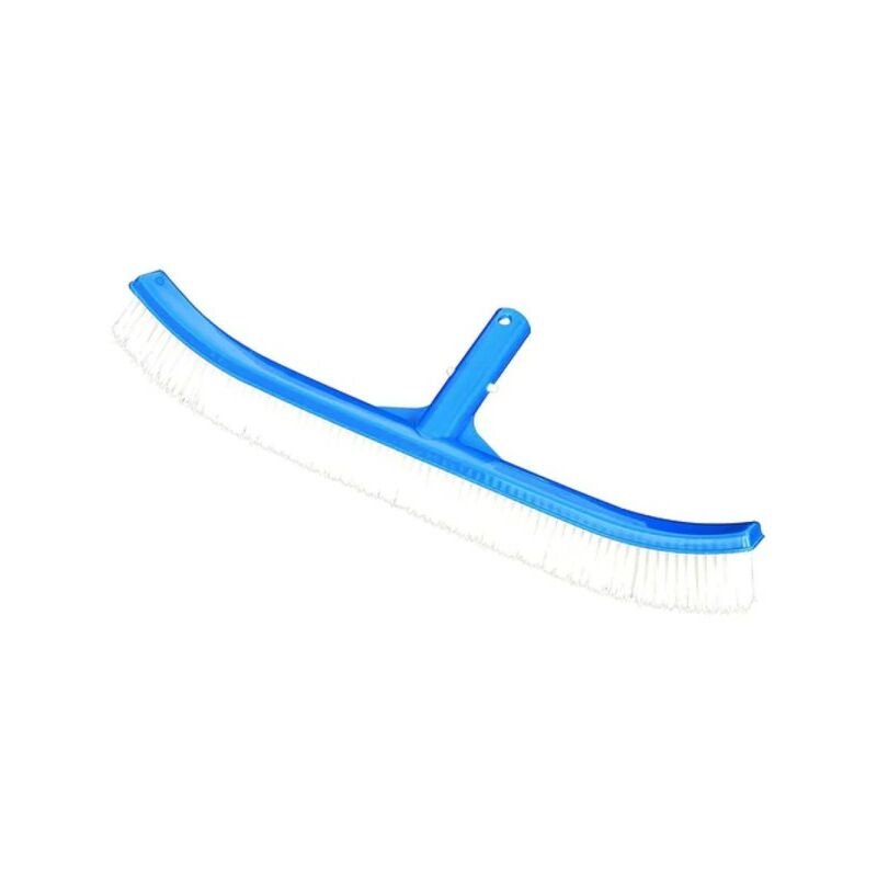 Trade Shop Traesio - Cepillo Curvado Grande Para La Limpieza De Las Esquinas Del Fondo De La Piscina 58280