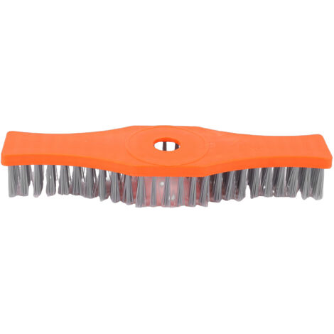 Spazzola di pulizia in nylon per patio, giardino e superfici piastrellate può essere adattata per l'utilizzo con un tosaerba elettrico.