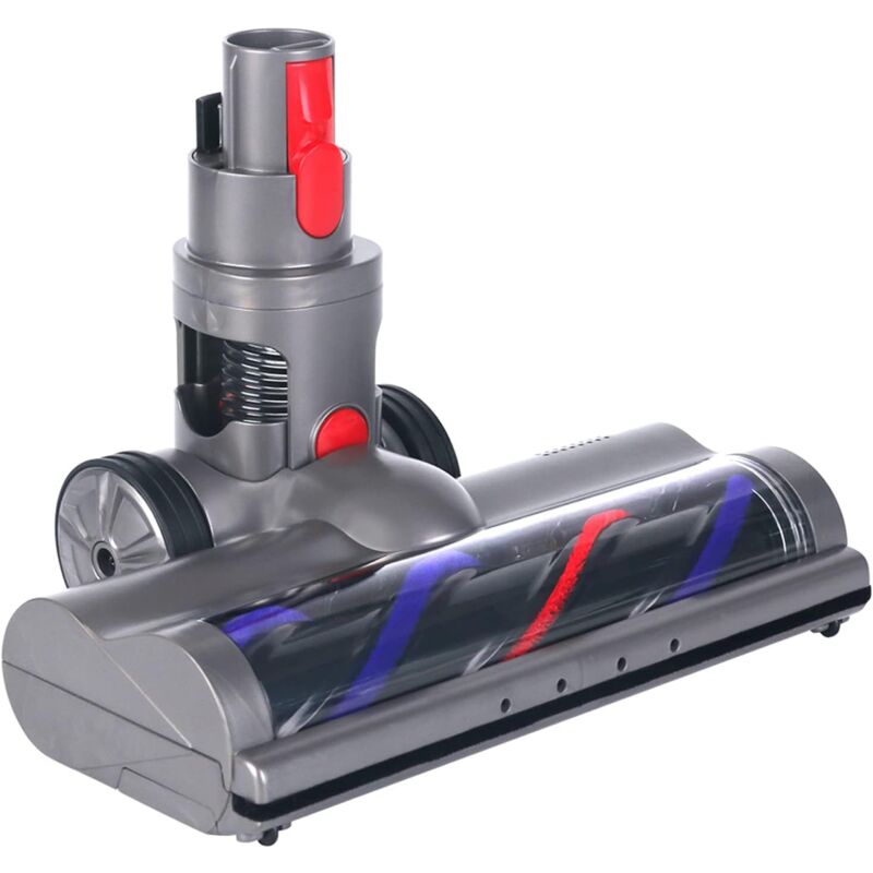 Image of Spazzola elettrica compatibile con spazzola turbo Dyson V7 V8 V10 V11 V15 ad azionamento diretto con 4 luci led per pavimenti duri e parquet