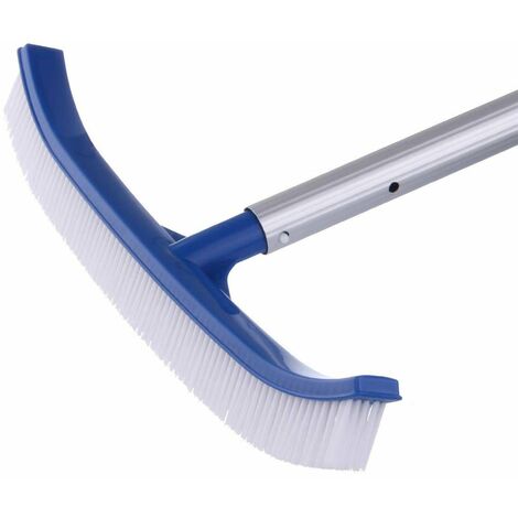 OUTDOOR EXPERIENCE Spazzola in nylon per pulizia fondo e parete piscina rinforzo PVC da 45 cm