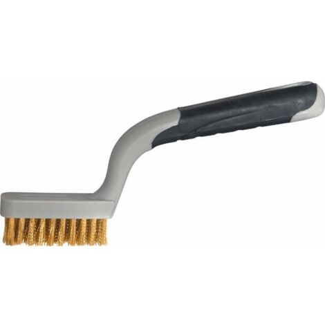 Spazzola in Ottone 3 Ranghi per Candele con Manico Soft Grip Maurer