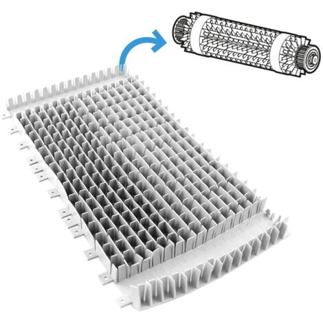 Spazzola in pvc combinata lunga grigia Diagnostic