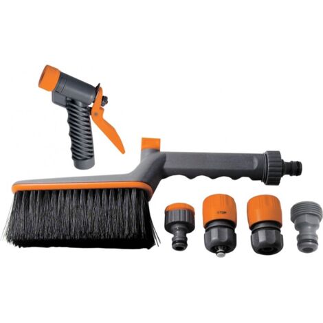 Spazzola Lavaggio con Lancia e Raccordi Set 6Pz Papillon Cf. In Blister
