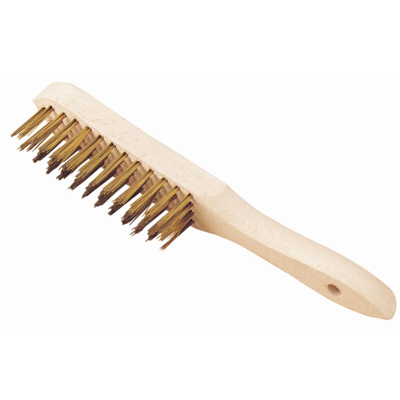 Spazzola con manico in ottone outilparfait Ottone morbido - 4 file - 715000