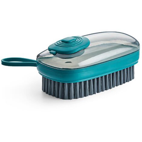 Spazzola multifunzionale per la pulizia di liquidi, spazzola morbida automatica, spazzola per scarpe, spazzola per bucato, spazzola per vestiti domestici, 1 pezzo (verde scuro)