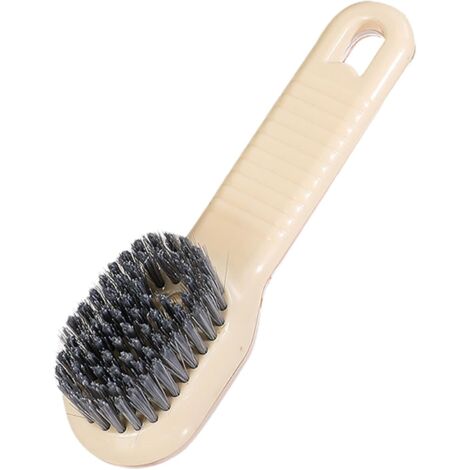 Spazzola per la pulizia con dispenser di sapone, spazzola 2 in 1, strumento di pulizia multifunzione ricaricabile, design compatto da appendere, dimensioni 4,6 x 17 cm