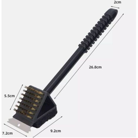 Spazzola per la pulizia del barbecue 3 in 1, Spazzola per barbecue, Spazzola per la pulizia, Strumenti per la pulizia del barbecue, Accessori per barbecue, Accessori per barbecue da campeggio