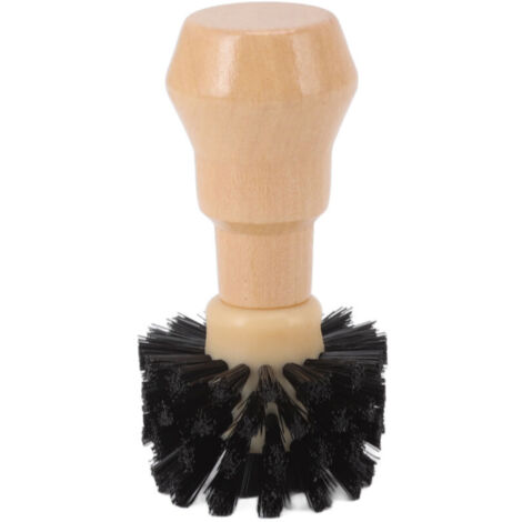 Spazzola per la pulizia del portafiltro, spazzola professionale portatile per la pulizia del pestello del caffè, spazzola in nylon con manico in faggio per utensili da cucina dal design elegante