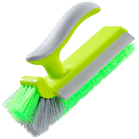 Spazzola per la pulizia delle crepe, Spazzola per la doccia del bagno - Spazzola per la pulizia dei binari delle finestre, Maniglia comoda, Prodotto domestico multifunzione (1 pezzo)
