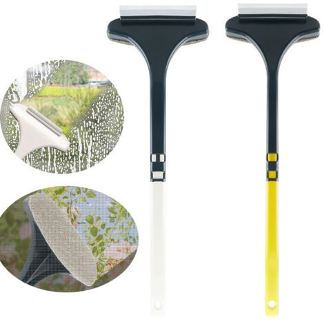 Spazzola per la pulizia delle zanzariere, detergente multiuso per zanzariere, strumento portatile per la pulizia delle zanzariere, 1 pezzo (bianco/verde)