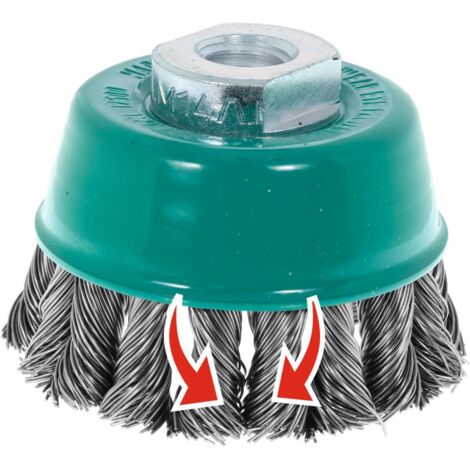 Spazzola per pentole D.65mm M14 spessore filo 0,5mm VA cambio a treccia 12500min(unknown)¹