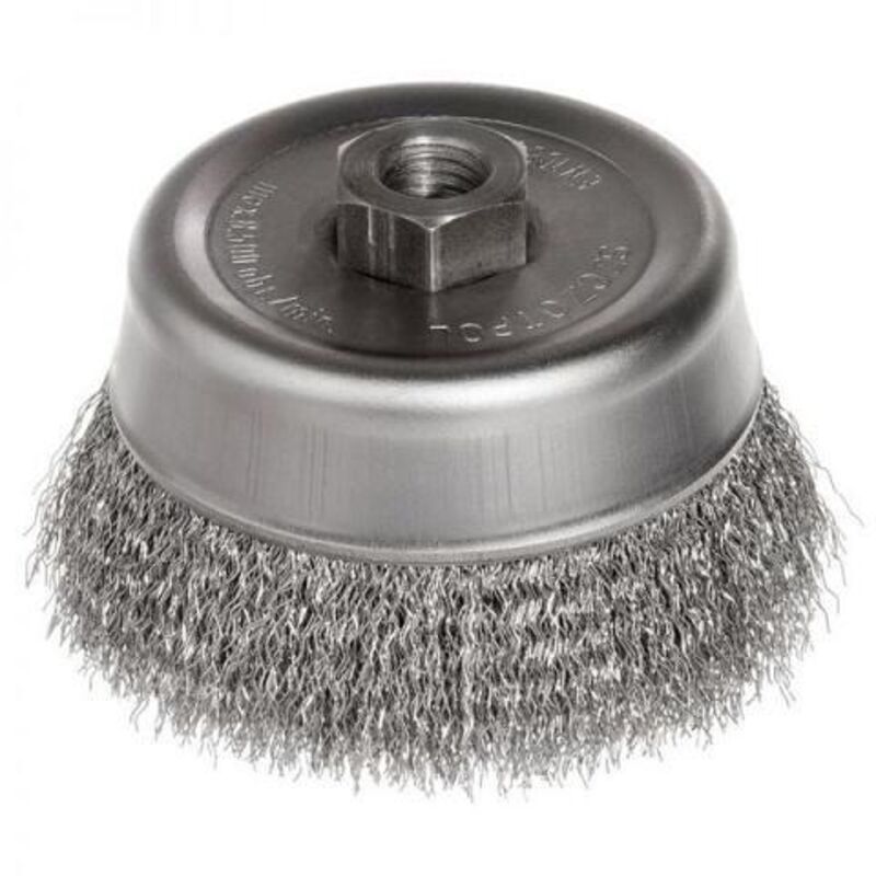 SPAZZOLA PER POLSINI ONDULATI 120mm, FILETTATURA M14