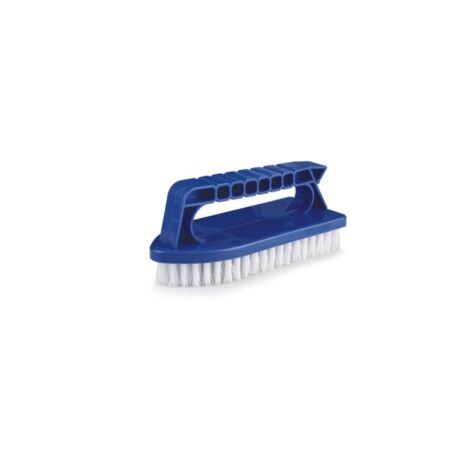 Spazzola per pulizia portatile Pulizia della casa Strumenti per la pulizia della piscina Detergente per vetri resistente ai toni Spazzola per bagno in plastica Blu