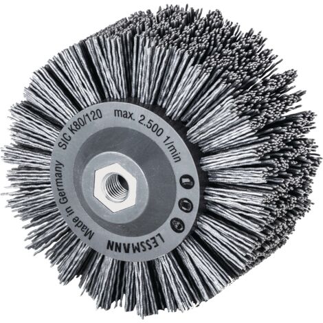 Spazzola rotonda D.140mm M14 con setole abrasive SiC K.80 60mm 2500min(unknown)¹