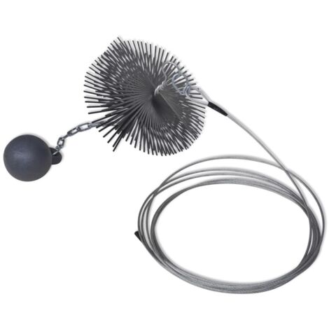 Kit Spazzola Per La Pulizia Del Camino, Kit Spazzola In Nylon Per Pulizia Del Camino Inclusi 9 Aste Flessibili 410 Mm X 100 Mm E 1 Testina Per S 98143526