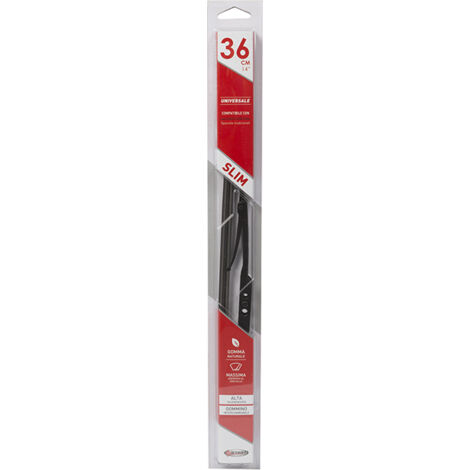 Spazzola Singola Tergicristallo Mis. 36 cm-14" Universale per auto