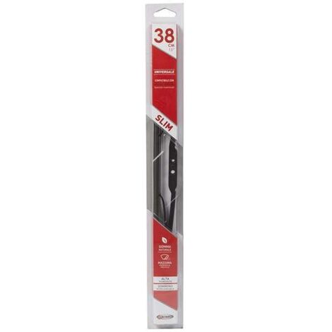 Spazzola Singola Tergicristallo Mis. 38 cm-15" Universale per auto