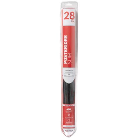 Spazzola slim posteriore 28cm â€“ 11 pollici universale
