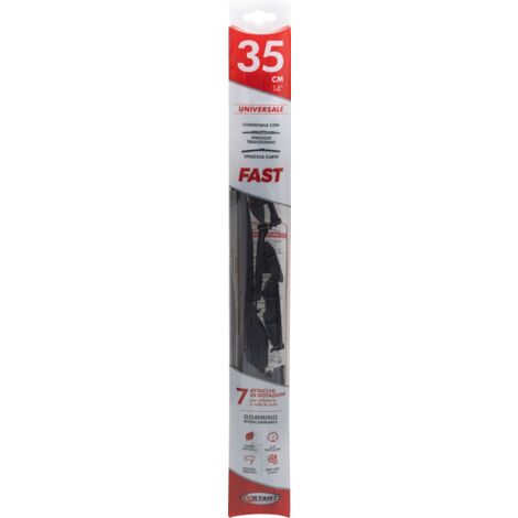 Spazzola tergicristallo singola Fast 35 cm - 14", per spazzole tradizionali e curve