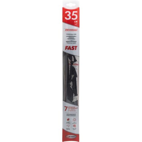 Spazzola tergicristallo singola Fast 35 cm - 14", per spazzole tradizionali e curve