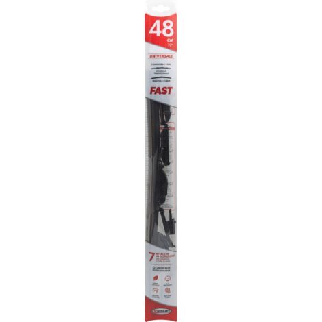 Spazzola tergicristallo singola Fast 48 cm - 19", per spazzole tradizionali e curve