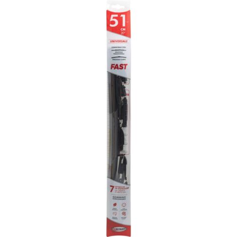 Spazzola tergicristallo singola Fast 51 cm - 20", per spazzole tradizionali e curve