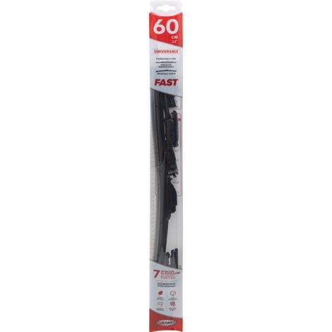 Spazzola tergicristallo singola Fast 60 cm - 24", per spazzole tradizionali e curve