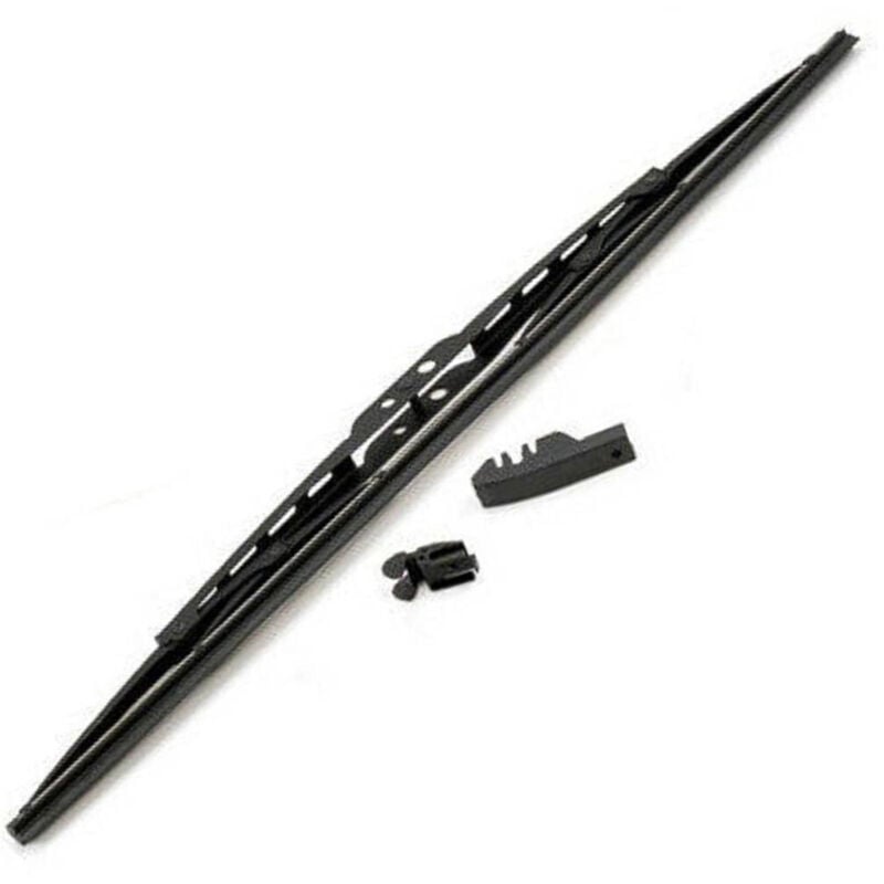Spazzola Tergicristallo Standard Singola Per Auto In Metallo e Gomma 51 Cm - - Trade Shop Traesio
