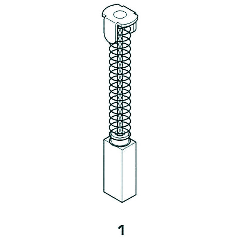 Image of Spazzole a carboncino per elettroutensili modello 1 - makita 1960 mm.6x10x15/19h.