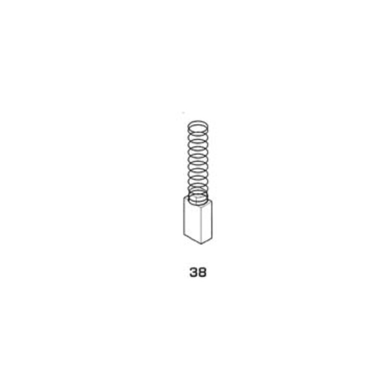 Image of Spazzole a carboncino per elettroutensili modello 38 - stayer 1719 mm.6,2x6,2x13h. 8 pezzi