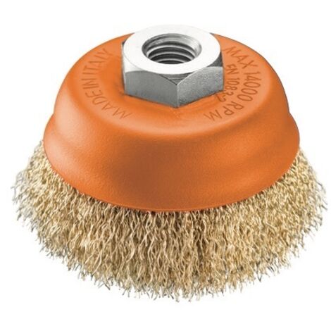 SPAZZOLE A TAZZA BRIXO DA Ø 80 / 100 / 120 MM ATTACCO M14 UTENSILI ELETTRICI