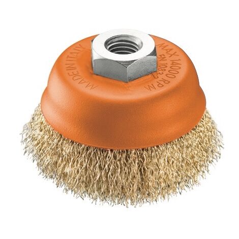 SPAZZOLE A TAZZA BRIXO DA Ø 80 / 100 / 120 MM ATTACCO M14 UTENSILI ELETTRICI
