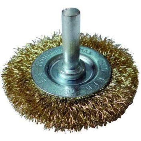 Spazzole Circolari Fili Ondulati Gambo 6X25 Mm. 80X12 Cf.12Pz