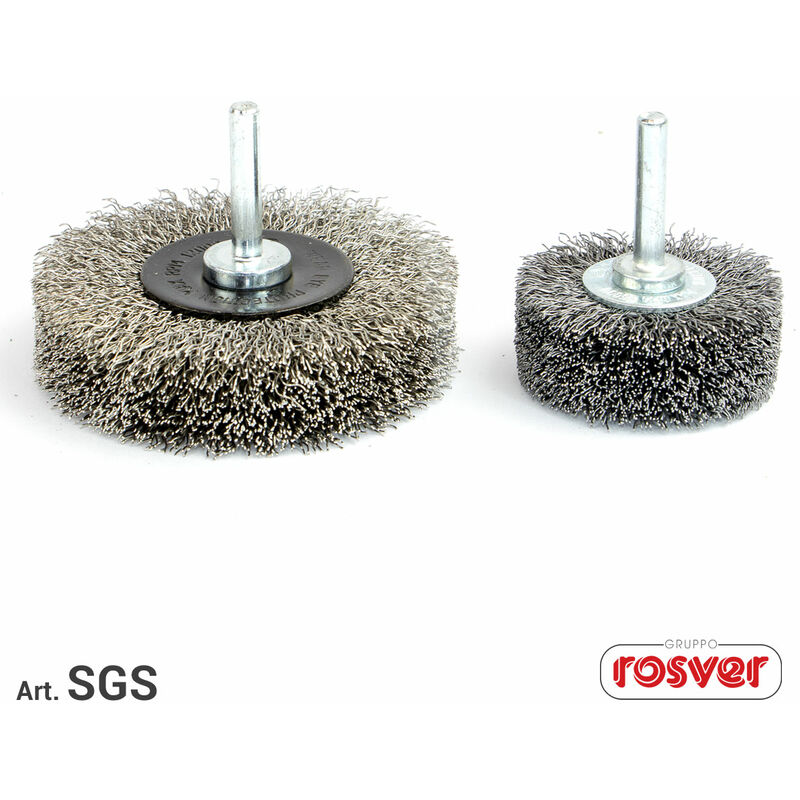 Rosver - Spazzole in filo sgs D.30x9 G.6 Inox Alta...