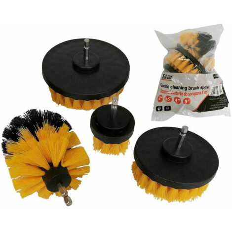 SPAZZOLE PER LA PULIZIA DEL CACCIAVITE 4 PEZZI/ARGENTO