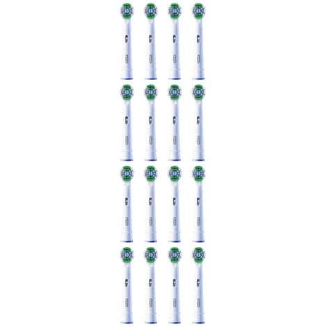 Spazzolino Elettrico Oral-B con 16 Testine Precision Clean Bianco - Compatibile con Modelli Pro e Standard