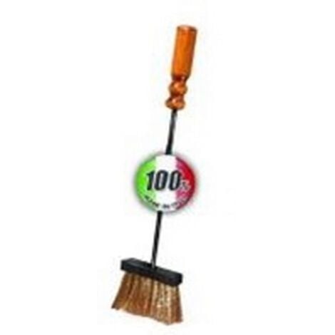 Spazzolino ottone per gruppo con manici legno 5cm - artigianferro