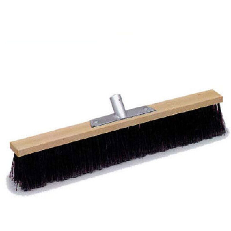 Scopa Spazzolone Nero Cm60 Industriale Nera Piumata Rinforzata