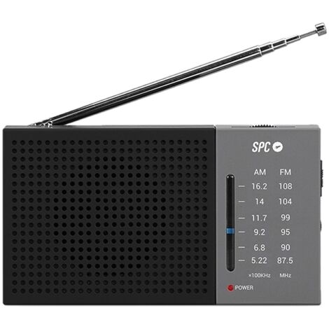 Spc jetty lite am/fm radio gray