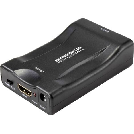 SpeaKa Professional AV Convertitore SP-9395928 [Scart - HDMI] 1920 x 1080 Pixel