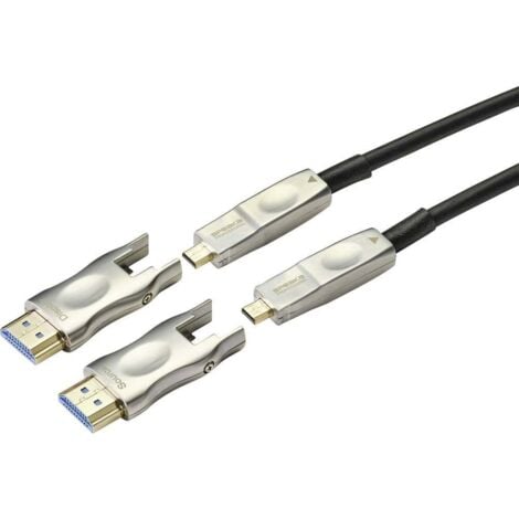 SpeaKa Professional HDMI Cavo adattatore Spina HDMI-A, Spina HDMI Micro-D, Spina HDMI-A, Spina HDMI Micro-D 20.00 m Ner