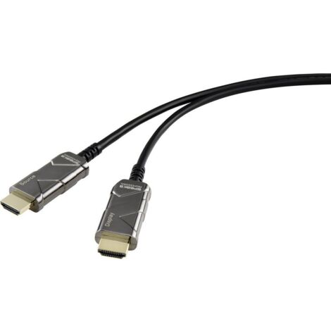 SpeaKa Professional HDMI Cavo Spina HDMI-A, Spina HDMI-A 20.00 m Nero SP-8821992 UHD 8K, Cavo HDMI
