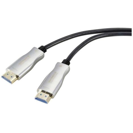 SpeaKa Professional HDMI Cavo Spina HDMI-A, Spina HDMI-A 50.00 m Nero SP-9019356 UHD 4K,, Schermato Cavo HDMI