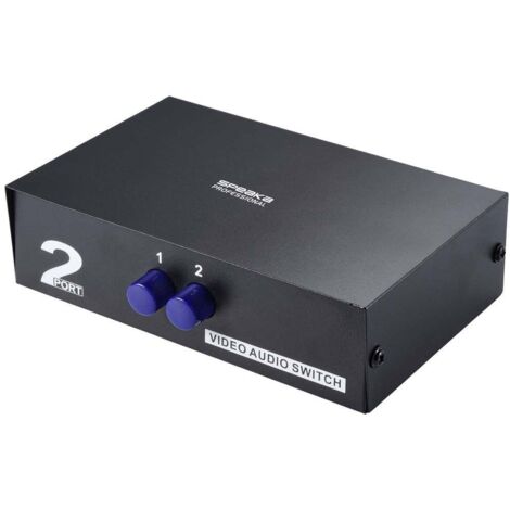 SpeaKa Professional SP-11175216 2 Porte Switch Composite Con porte audio