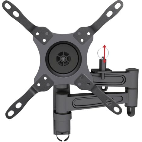 SpeaKa Professional SP-6012552 Support mural TV télescopique, avec système de verrouillage 33,0 cm (13) - 96,5 cm (38