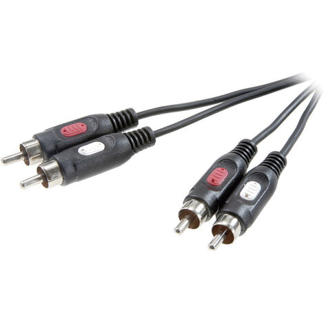 SpeaKa Professional SP-7869764 Cinch Audio Anschlusskabel [2x Cinch-Stecker - 2x Cinch-Stecker] 1.50