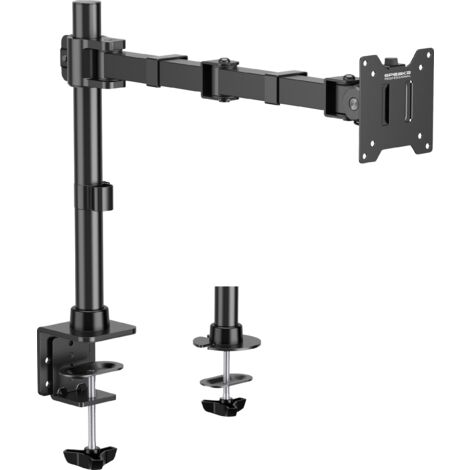 SpeaKa Professional SP-MM-211 simple Support de table pour écran 43,2 cm (17") - 124,5 cm (49") noir réglable en hauteur, inclinable + pivotant, rot Y134033