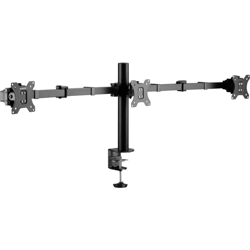 SP-MM-230 x3 Support d'écran 43,2 cm (17') - 68,6 cm (27') noir réglable en hauteur, inclinable + pivotant, rotatif Y389962 - Speaka Professional