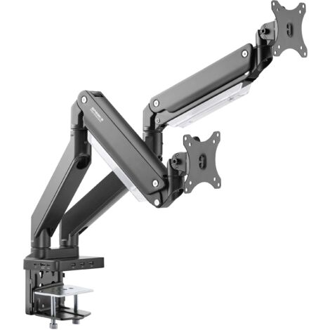 SpeaKa Professional SP-MM-830 x2 Support de table pour écran 43,2 cm (17") - 88,9 cm (35") station d'accueil intégrée, technologie à gaz comprimé X588592